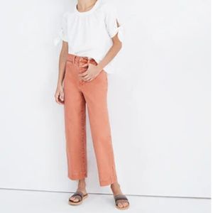 Madewell Slim Emmett Wide Leg Crop Pants